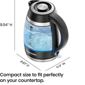 Chefman electric kettle cordless serving for shared table moments