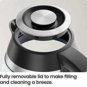 Chefman electric kettle drip-free spout keeps serving tidy and mess-free