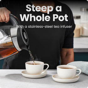 Chefman kettle with removable lid for wide filling and easy cleaning
