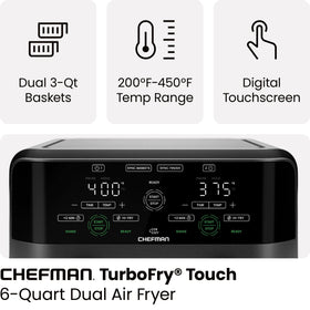 Hi-Fry crisp function delivering extra crisp at 450°F