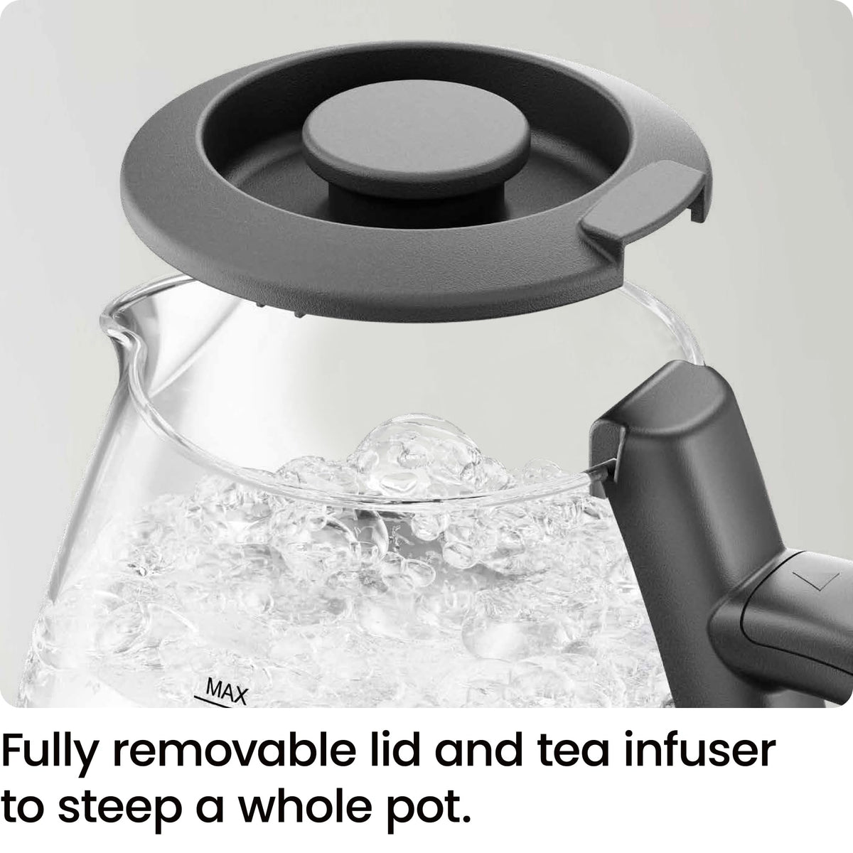 Chefman kettle 360 degree swivel base for easy pouring.