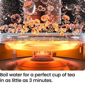 Chefman kettle with removable tea infuser for loose leaf brews.