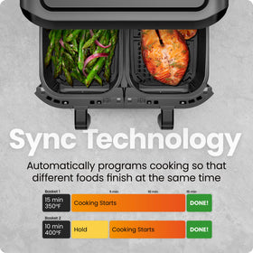 Chefman large viewing windows for easy progress observation