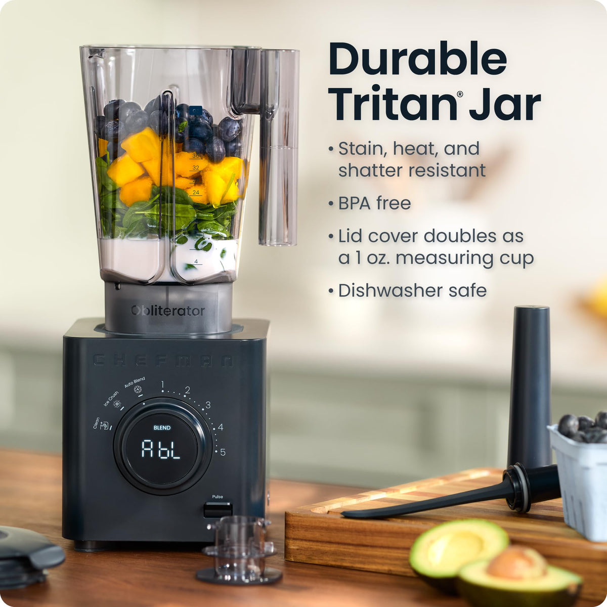 Chefman Obliterator travel jar enables smoothies on the go.