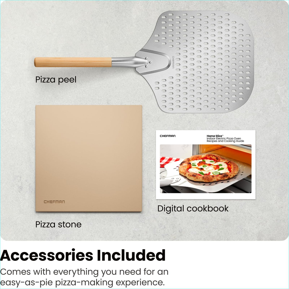 Chefman stainless steel body adds a sleek, durable kitchen upgrade.