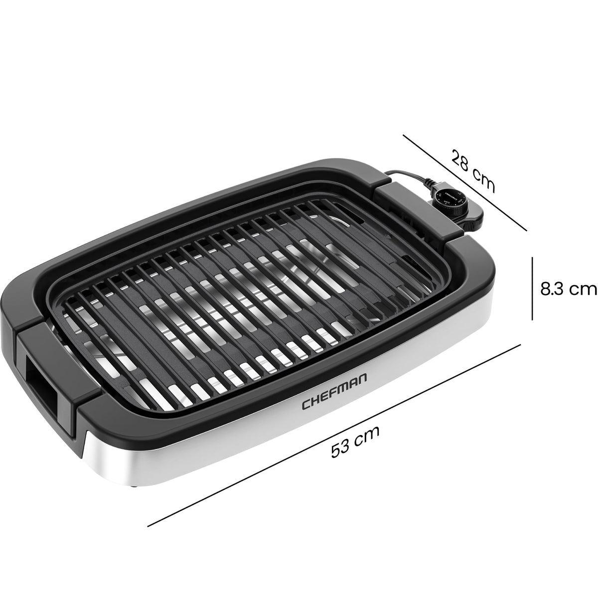 Chefman smokeless indoor grill family dinner setup ready for weeknight meals.