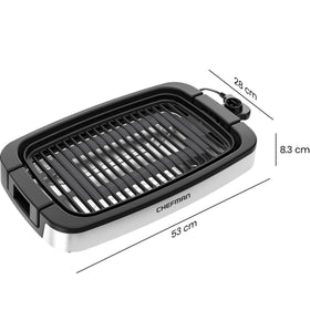 Chefman smokeless indoor grill family dinner setup ready for weeknight meals.