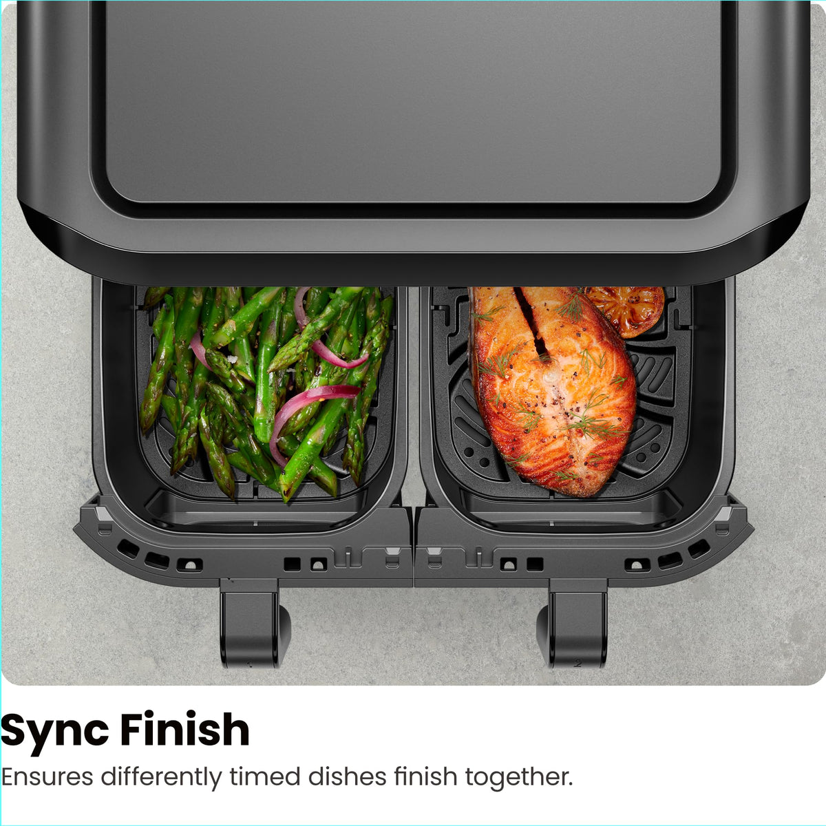 Nonstick interior and dishwasher-safe baskets on Chefman TurboFry simplify cleanup after busy days.