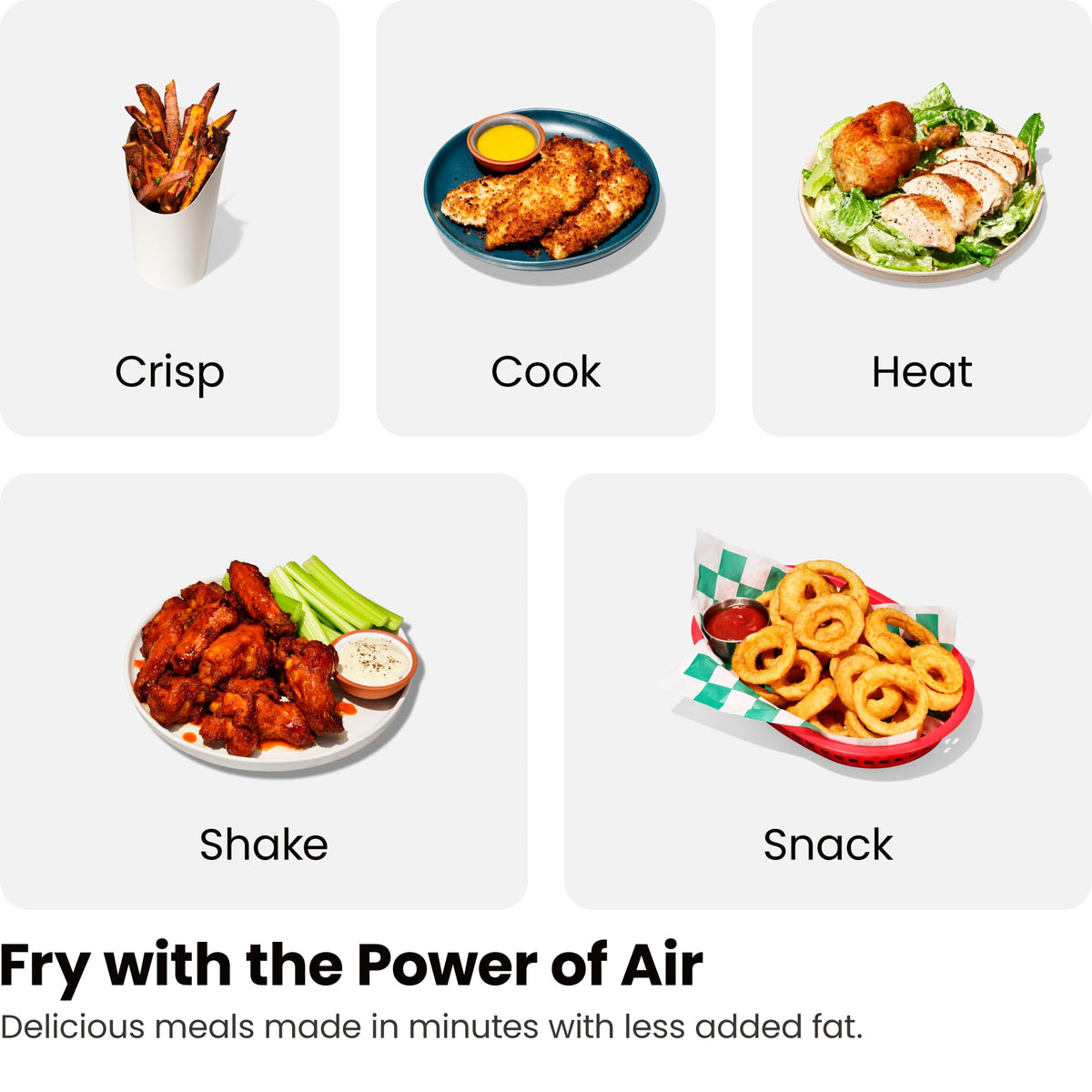 Chefman TurboFry Touch Dual Air Fryer dual baskets enable cooking two foods at once for efficient family meals.