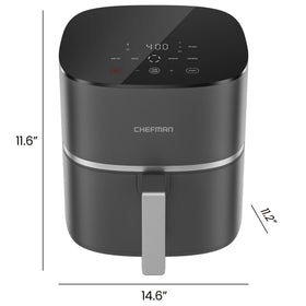 Chefman TurboX ul-listed-durable-design close-up communicates safety and lasting performance.