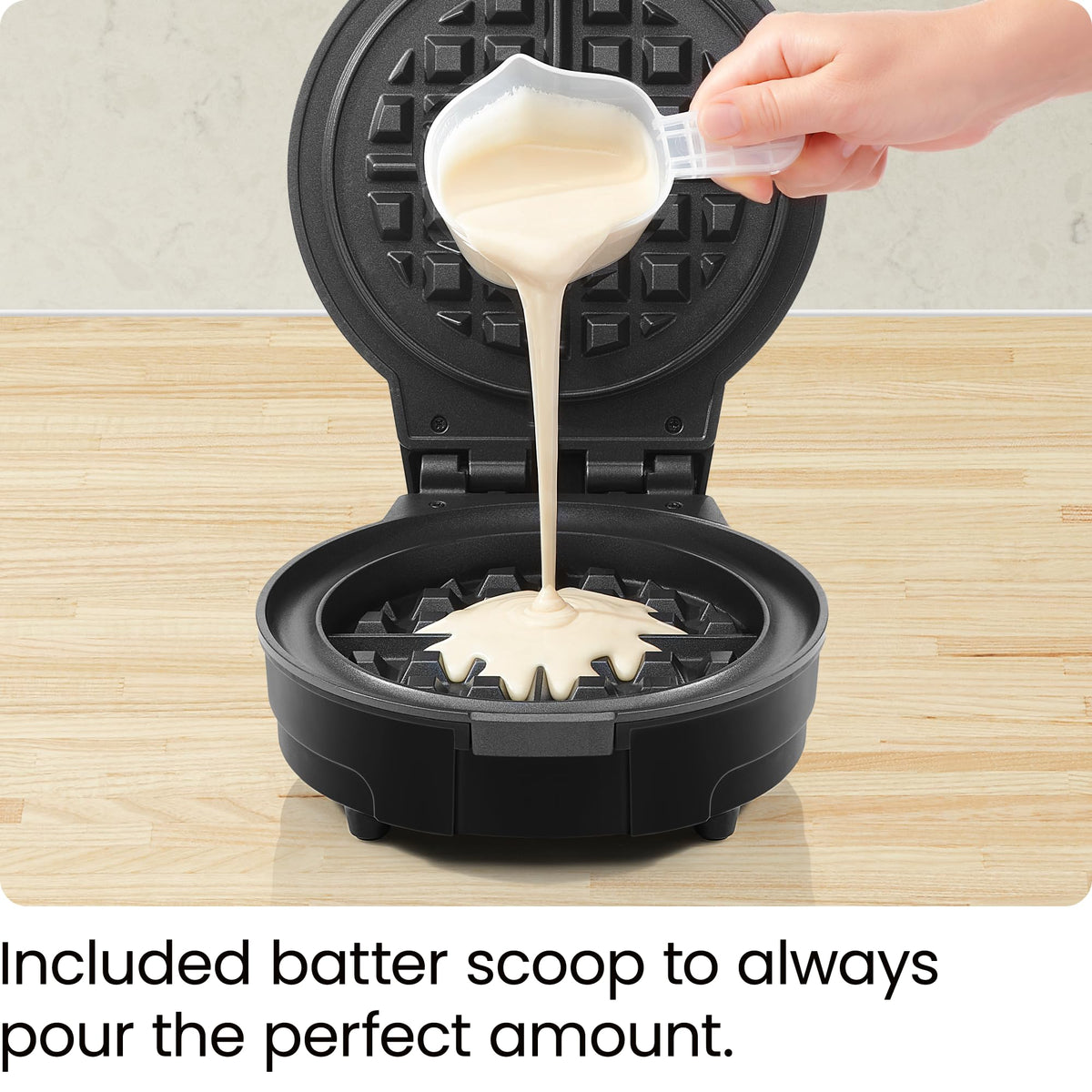Spill-free moat design minimizes mess during busy breakfasts.