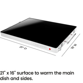 Chefman warming tray ideal for buffets and events.
