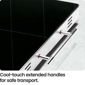 Sleek glass top design from Chefman fits any buffet setup.