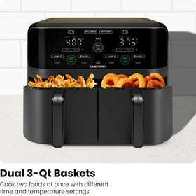Wide temperature range from 200 to 450°F for versatile cooking