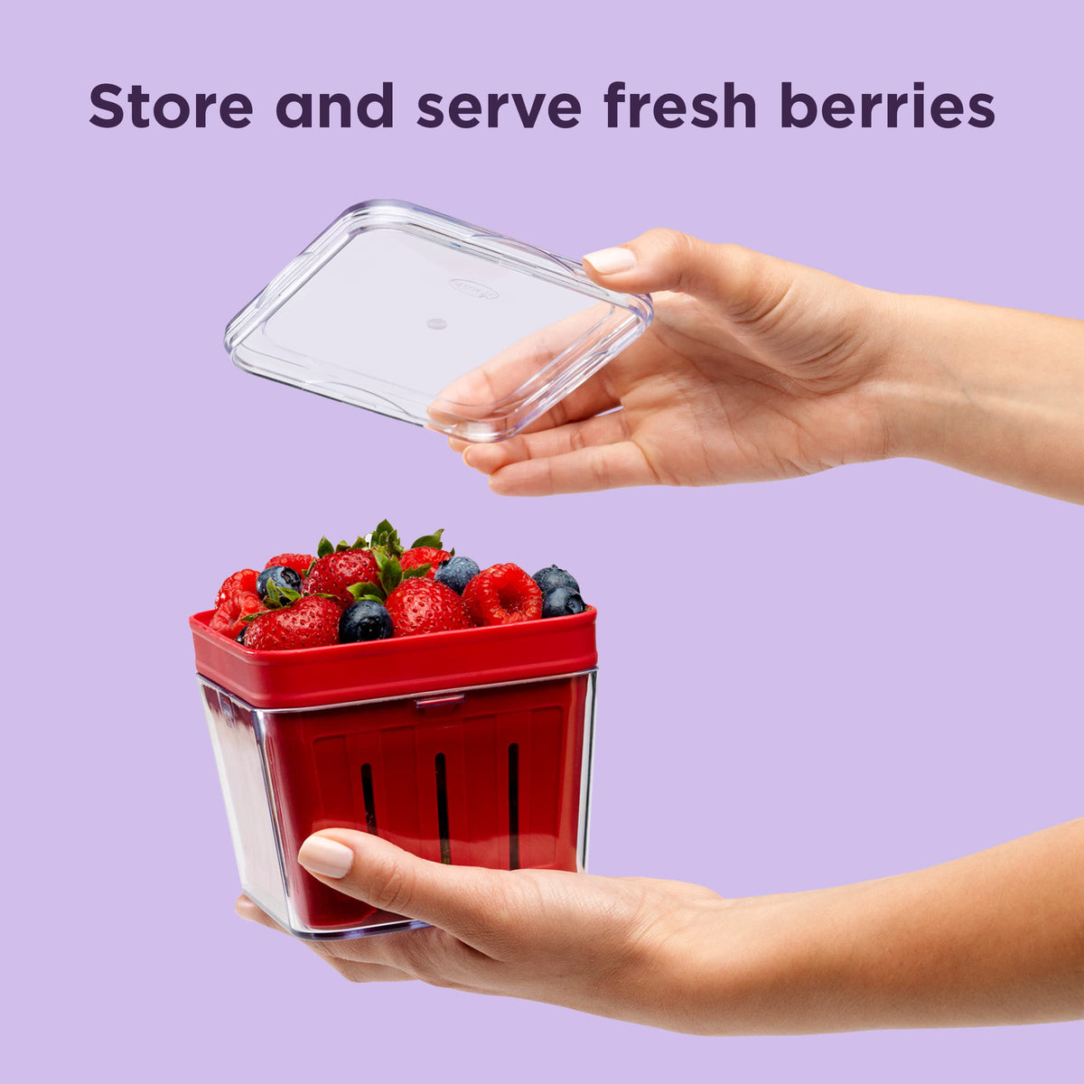 Chef'n Bramble Berry Basket ready to serve berries and small produce