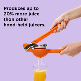Sturdy construction of Chef'n squeezer in reinforced nylon and stainless steel.