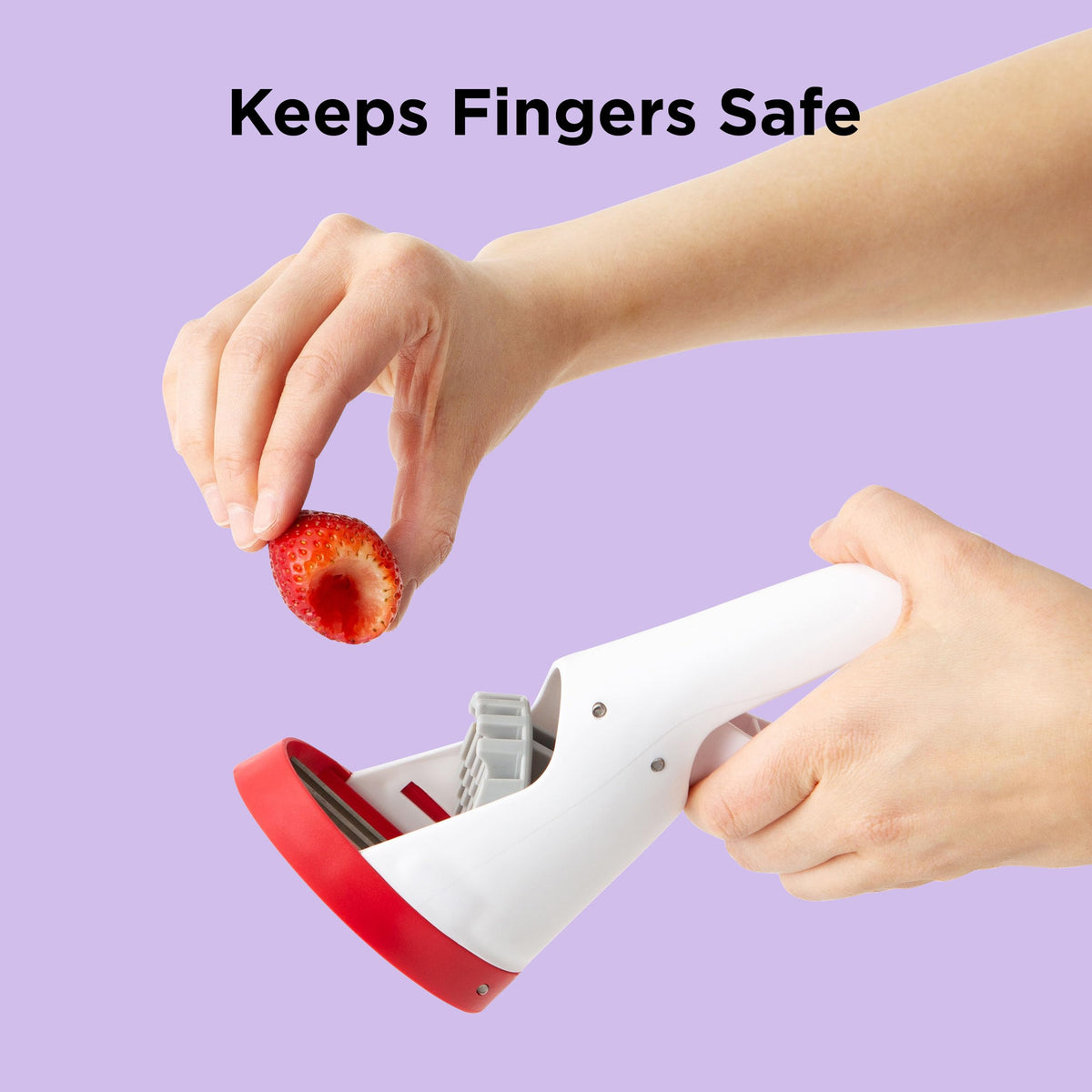 Chef'n Strawberry Slicester is dishwasher safe for easy cleanup.