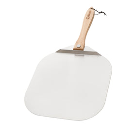 Chef Pomodoro pizza peel with 16-inch aluminum head for safe oven transfers