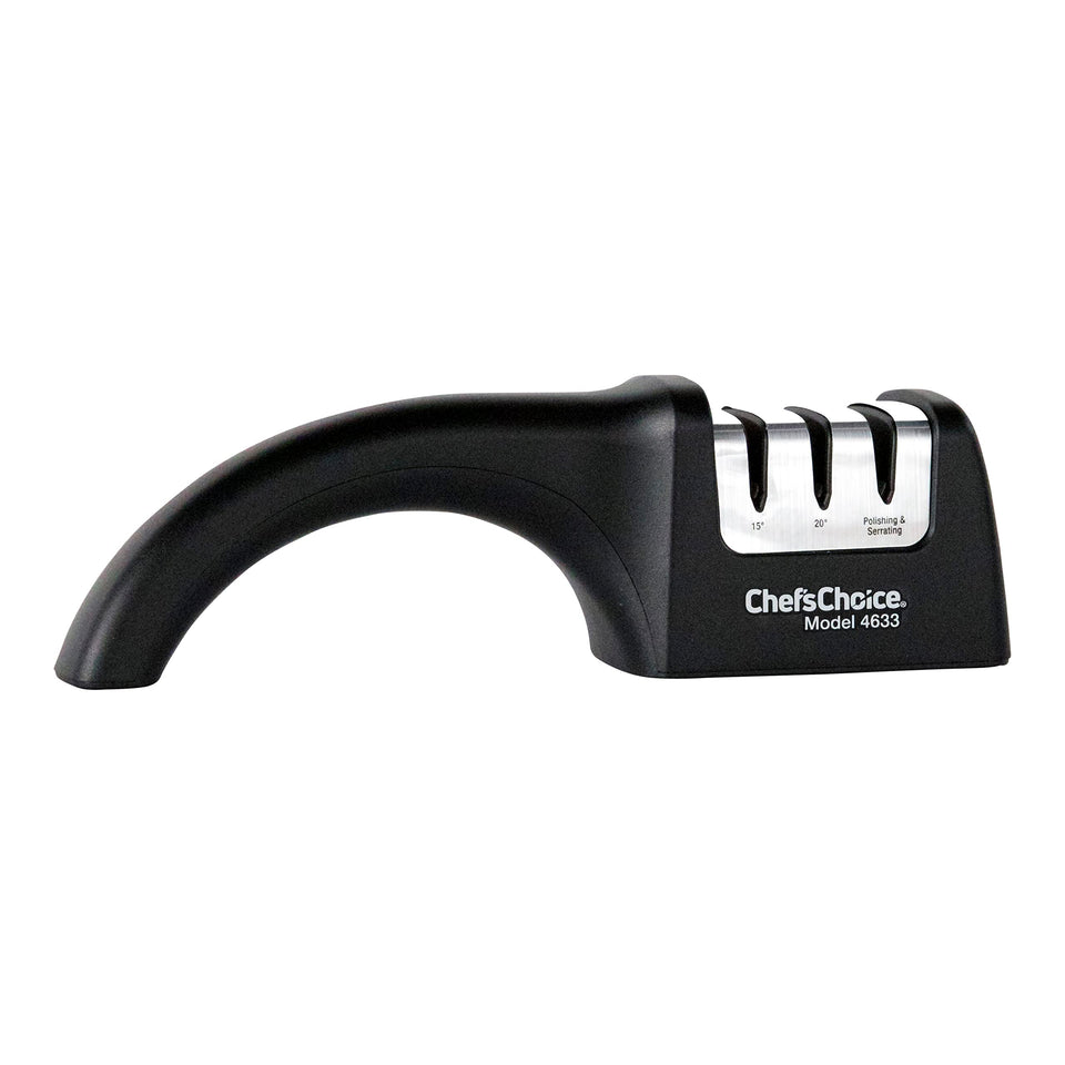 ChefsChoice AngleSelect sharpener front view showing compact, precise sharpening.
