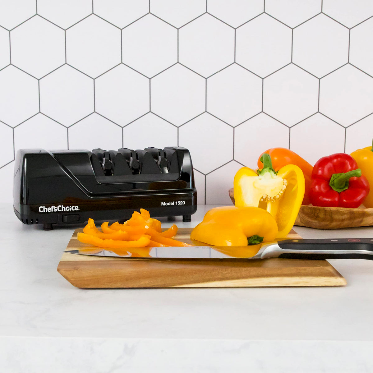 Chef's Choice AngleSelect side view highlighting compact footprint in a kitchen