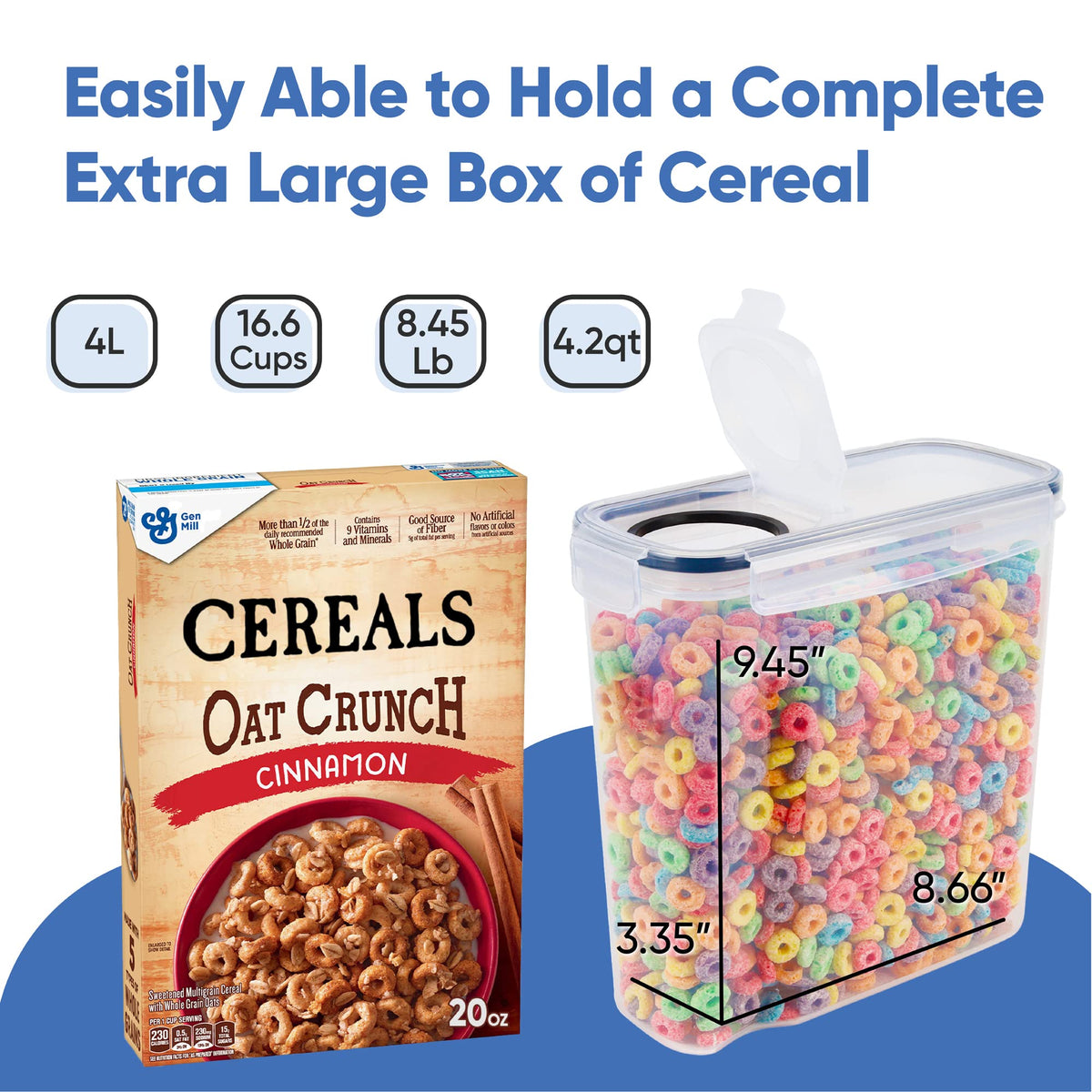 Chef's Path airtight lid seals moisture for crisp snacks.
