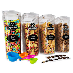 Chef's Path cereal container 4L keeps cereals dry and fresh.