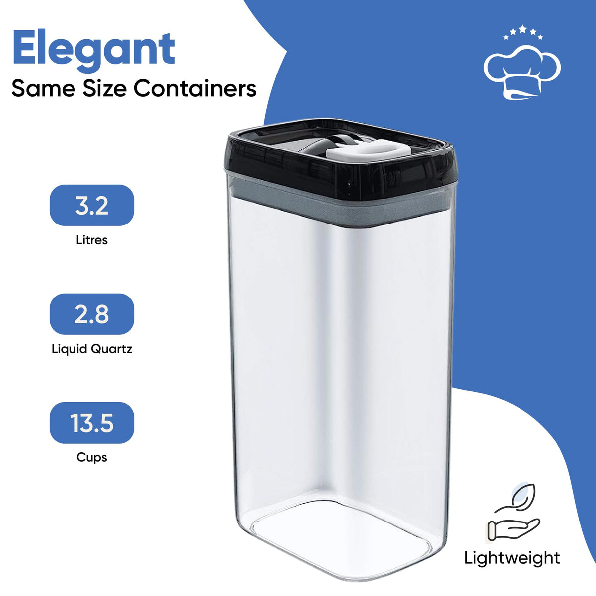 Chef's Path chalkboard marker enables easy labeling on containers.