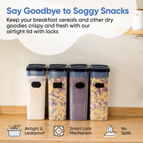 Chef's Path 4L containers for organized pantry storage.