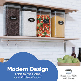 Chef's Path reusable labels simplify pantry organization.