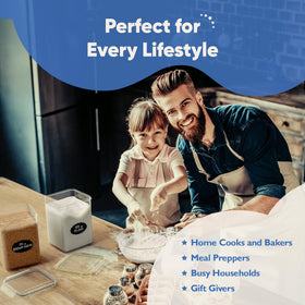 Chef's Path stackable design frees up fridge and pantry space.