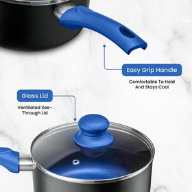 Chef's Star 4qt casserole pan with lid for braises and meals.