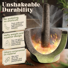 ChefSofi 6-5-inch pestle ready for grinding and muddling herbs