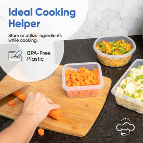 Chef's Path dishwasher-safe plastic for simple cleanup after meals.