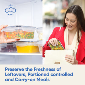 Chef's Path labeled containers and marker for quick meal prep labeling.