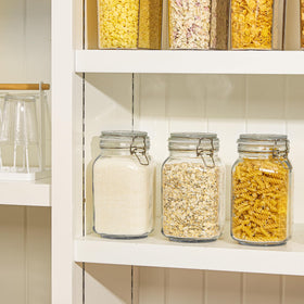 CHEFSTORY 50oz jars are durable, BPA-free, and suitable for everyday pantry use.