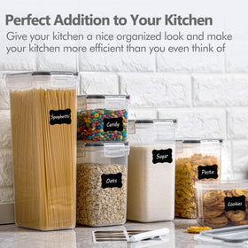 CHEFSTORY lids with silicone gasket seal freshness.