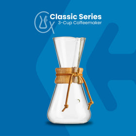 Chemex borosilicate glass body stays odor-free and easy to clean.