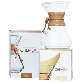Chemex bundle with 10-cup classic series pour-over setup for refined morning brew.