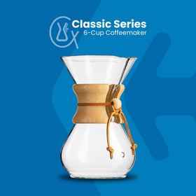 Chemex classic-series glass carafe in a modern kitchen