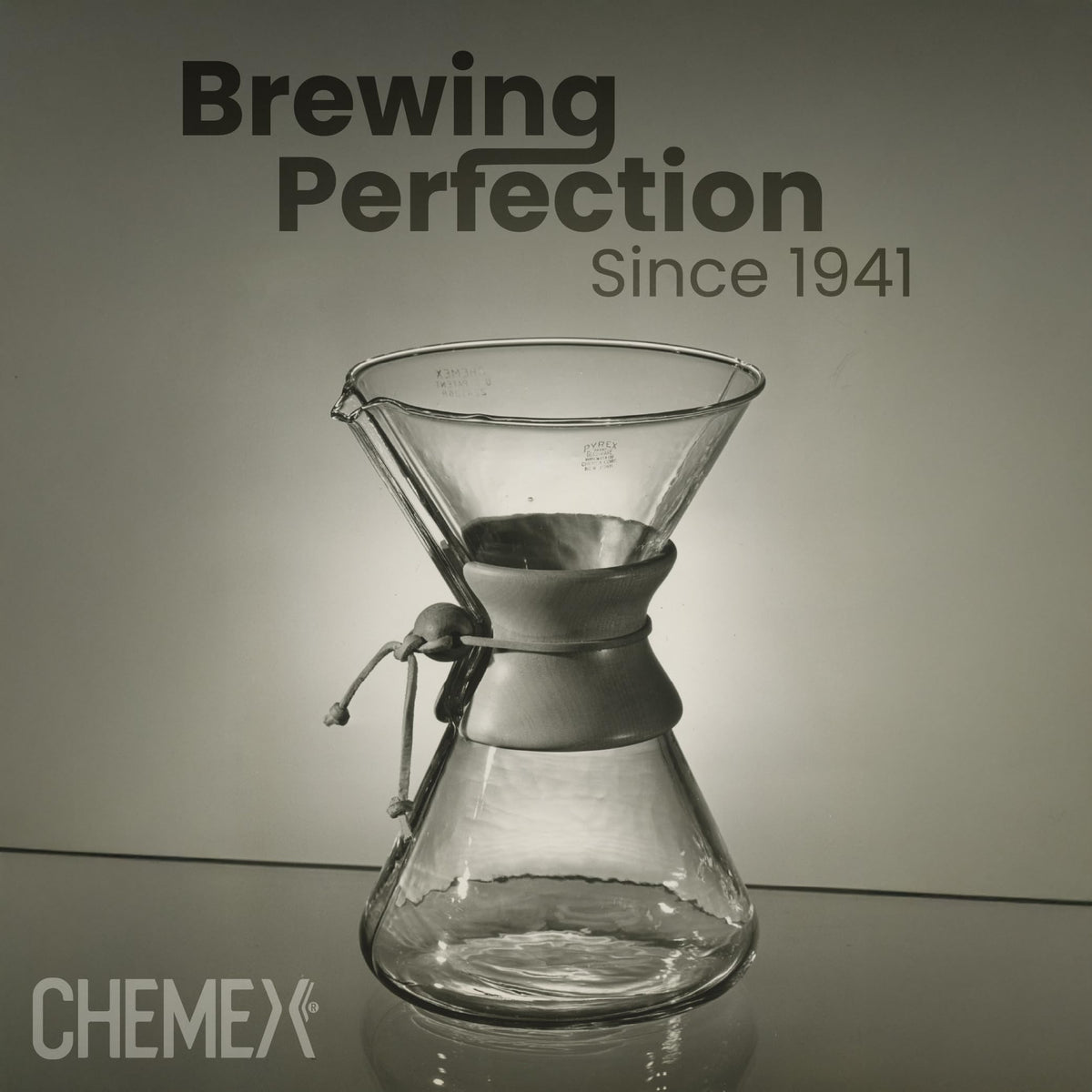 Chemex filter keeps bitter elements, oils, and grounds in place for clarity.
