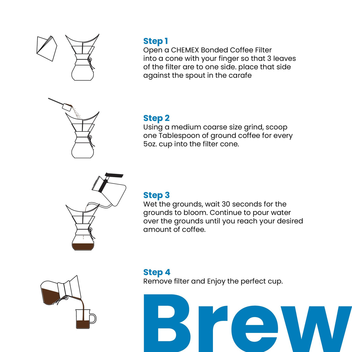 Chemex patented pour-over design lets you cover and refrigerate without flavor loss.