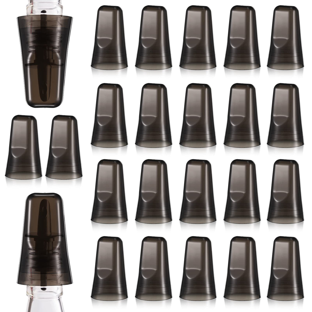 CHENGU 24-piece bottle covers protect liquor bottles from dust and debris.