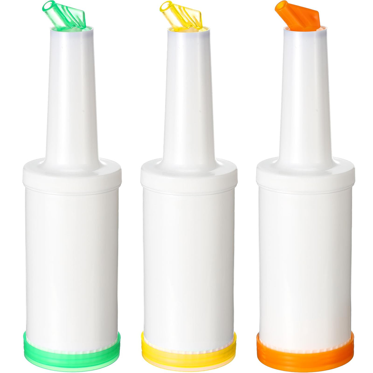 CHENGU green 34 oz bar pour bottle for smooth, controlled juice pours.