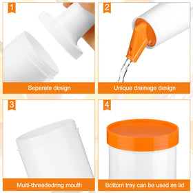 CHENGU orange 34 oz bar pour bottle for outdoor parties and quick refills.