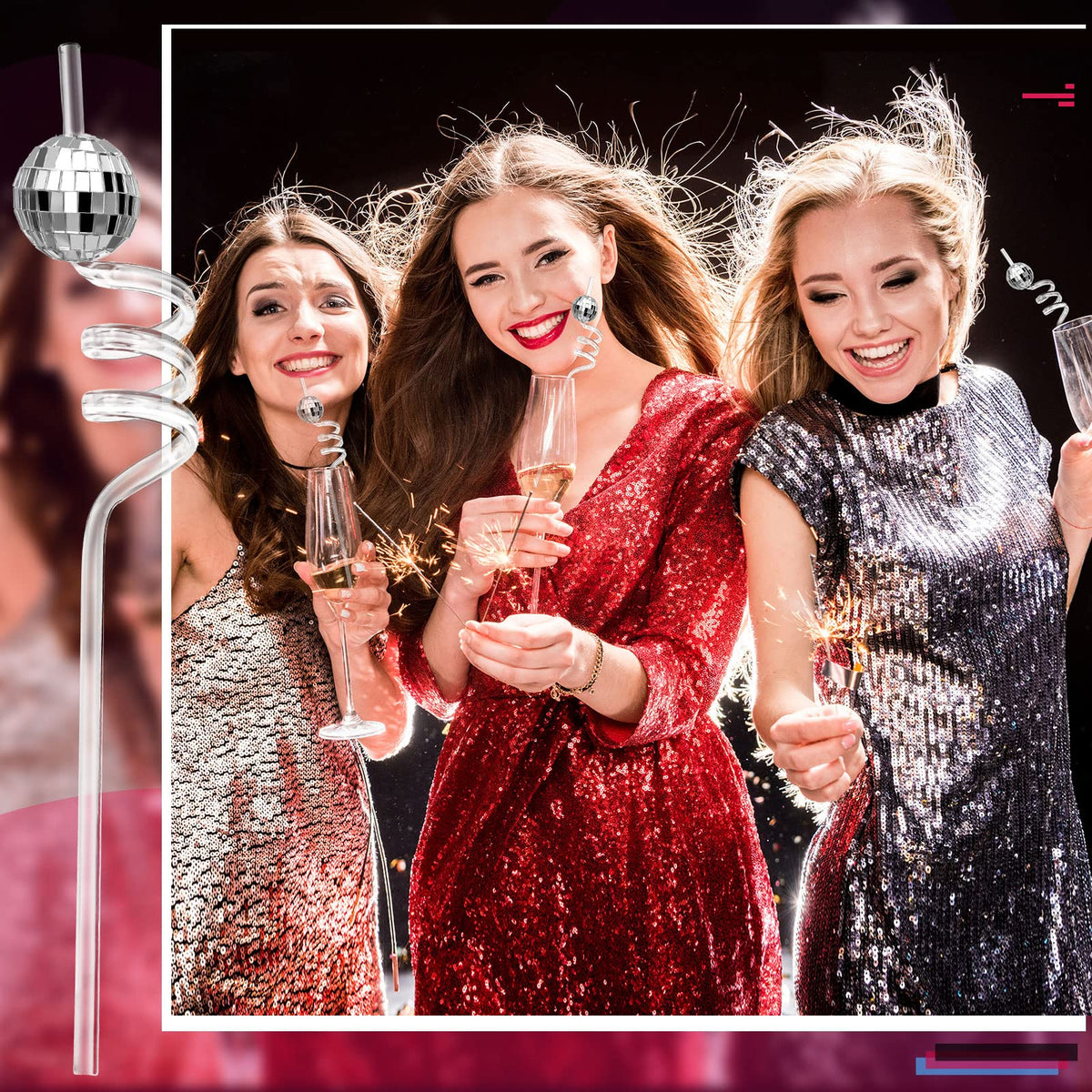 Chengu beverage decor disco ball highlights drinks at celebrations