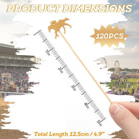 CHENGU silver derby horse picks add sleek contrast to appetizers