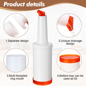 CHENGU wide-mouthed spouts pour thick syrups and juices smoothly