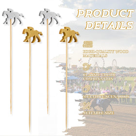 CHENGU wooden derby picks provide clean piercing for fruits and sliders