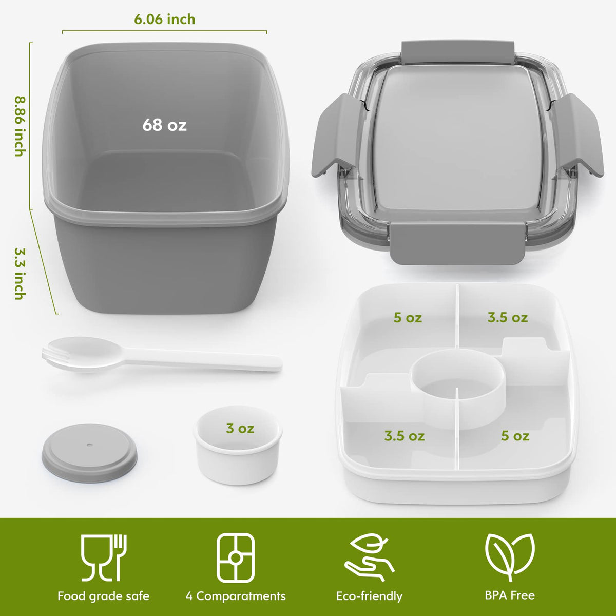Cherrysea 2Pack includes salad fork for quick meals