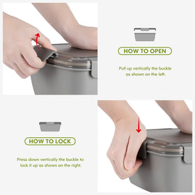 Cherrysea airtight lid displaying silicone seal for leak-proof design